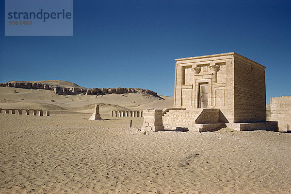 Tempel von Tuna el-Gebel  in der Nähe von Ashmunen (Nekropole)  Ägypten  Nordafrika  Afrika