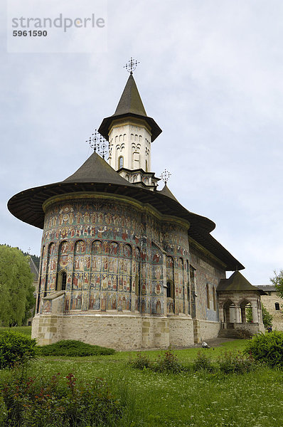 Gemalte Kloster Sucevita  Moldawien und südlichen Bukowina Bereich  Rumänien  Europa