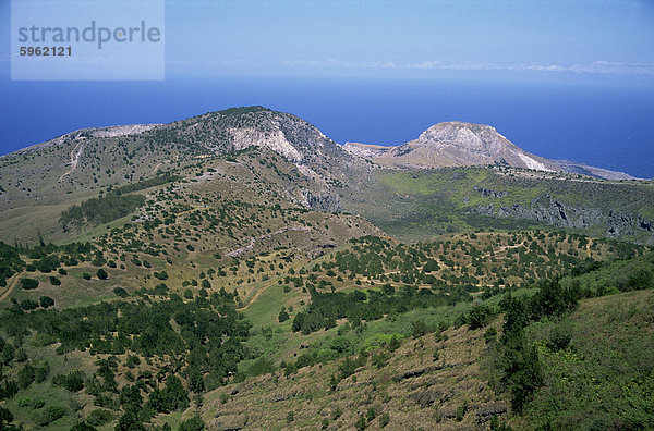 Blick vom Green Mountain  Ascension Island  Mitte Atlantik