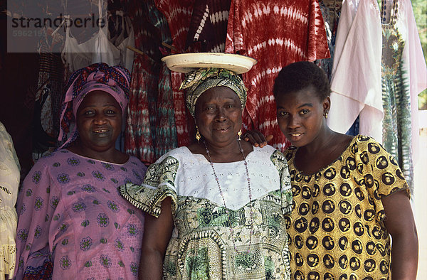 Batik-Verkäufer  Gambia  Westafrika  Afrika