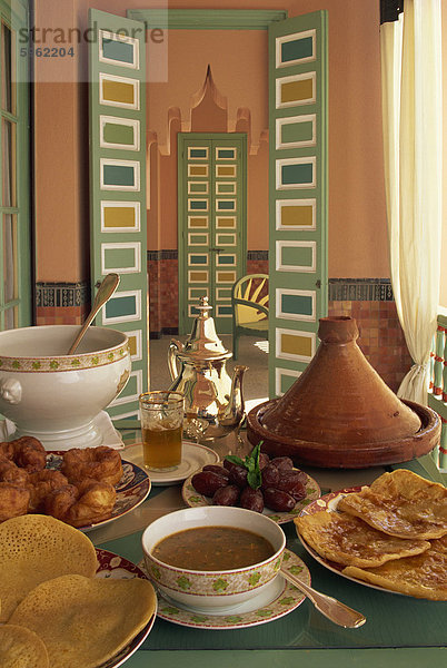 Essen  Hotel La Mamounia  Marrakech  Marokko  Nordafrika  Afrika