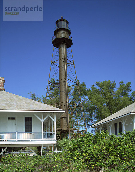 Leuchtturm aus 1884  Sanibel Island  Florida  Vereinigte Staaten von Amerika  Nordamerika
