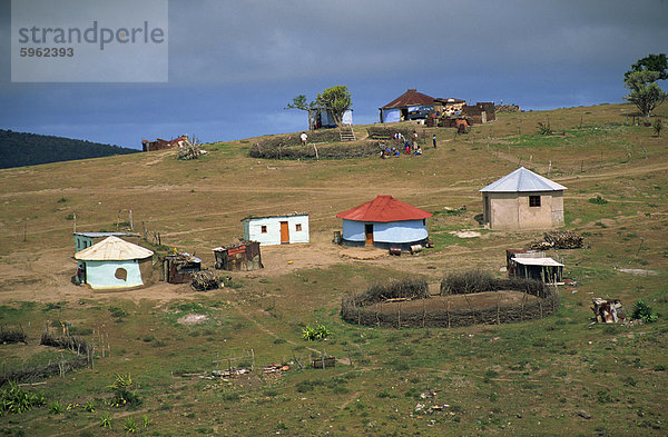 Hillside Xhosa-Dorf in der ehemaligen Ciskei  Kapprovinz  Südafrika  Afrika