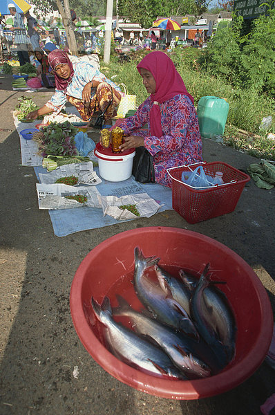 Markt  Jerantut  Malaysia  Südostasien  Asien