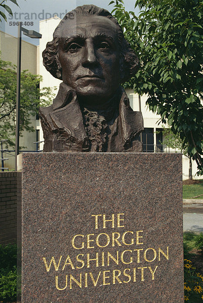 Büste von George Washington  George Washington University  Washington D.C.  Vereinigte Staaten von Amerika  Nordamerika