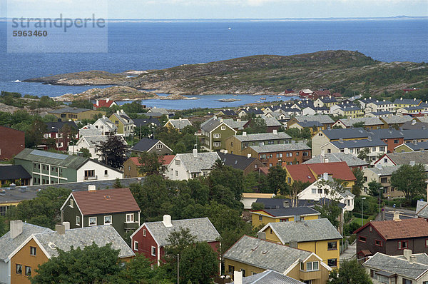 Blick vom Turm in Varde  Kristiansund  Norwegen  Skandinavien  Europa