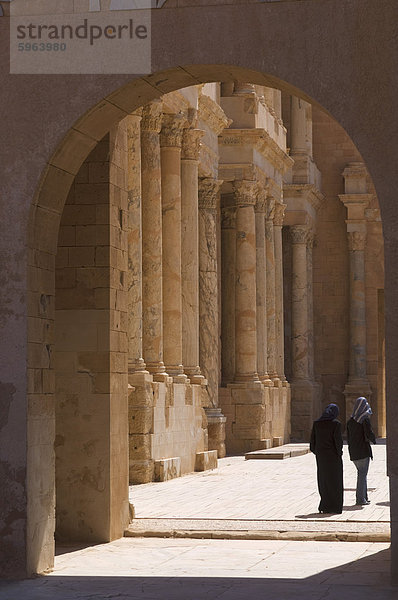 Römisches Theater  Sabratha Roman Site  UNESCO Weltkulturerbe  Tripolitanien  Libyen  Nordafrika  Afrika