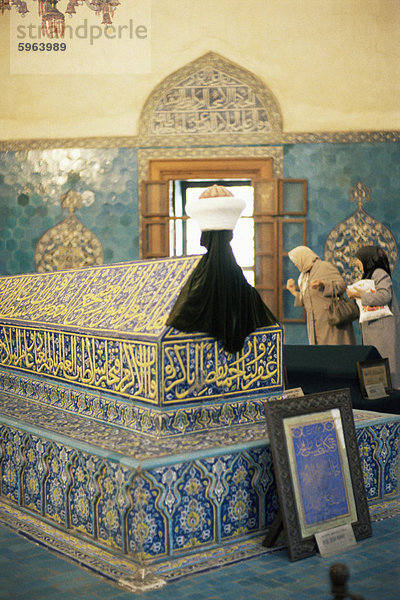 Grüne Tomb  Sultan Mehmet i.  Bursa  Türkei  Kleinasien  Eurasien