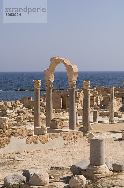 Sabratha Roman Website  UNESCO Weltkulturerbe  Tripolitanien  Libyen  Nordafrika  Afrika