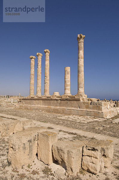 Sabratha Roman Website  UNESCO Weltkulturerbe  Tripolitanien  Libyen  Nordafrika  Afrika