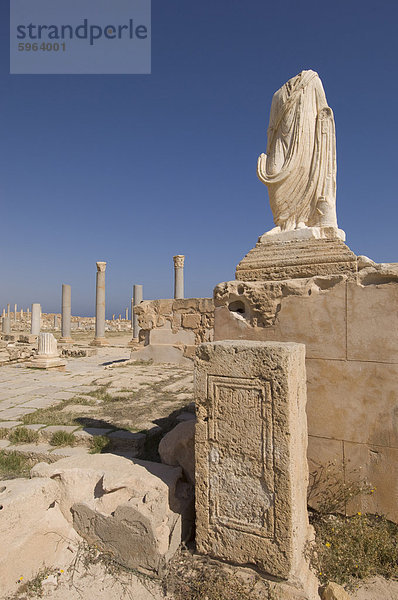 Sabratha Roman Website  UNESCO Weltkulturerbe  Tripolitanien  Libyen  Nordafrika  Afrika