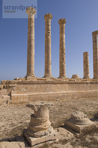 Sabratha Roman Website  UNESCO Weltkulturerbe  Tripolitanien  Libyen  Nordafrika  Afrika