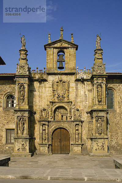Äußere des plateresken Fassade der Universität Onati  Pais Vasco  Baskisch Area  Spanien  Europa