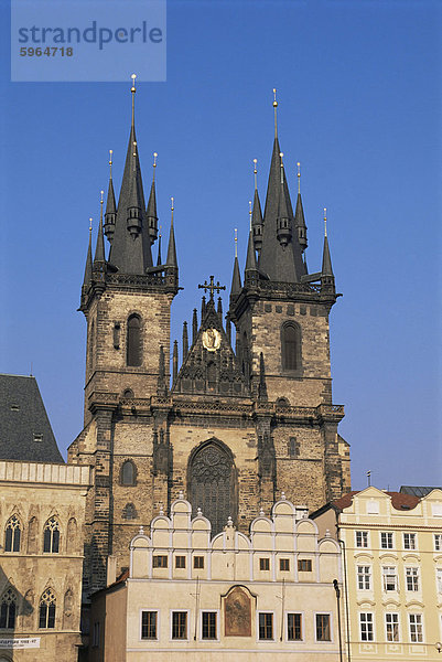 Teynkirche  Alter Stadtplatz  Prag  Tschechische Republik  Europa