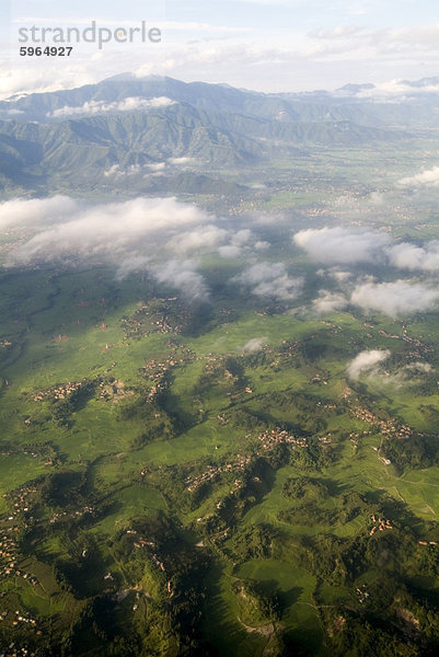 Luftbild von Nepal  Himalaya  Asien