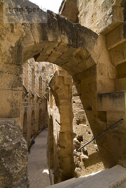 Römische Kolosseum  El Jem  UNESCO World Heritage Site  Tunesien  Nordafrika  Afrika