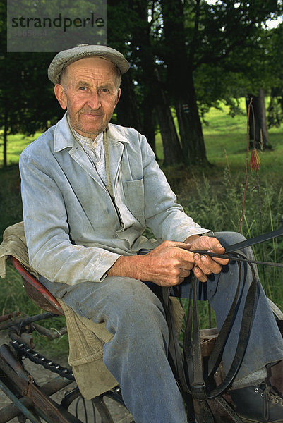 Bildnis eines älteren Mannes Niederschlesien am Hradecnad  in der Nähe von Opava  Nordmähren  Tschechische Republik  Europa