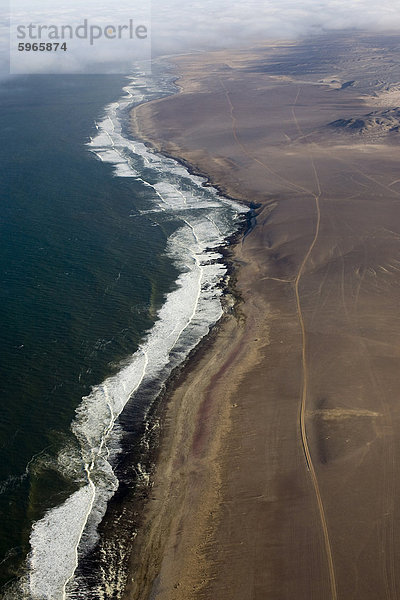 Luftbild  Skeleton Coast Nationalpark  Namibia  Afrika