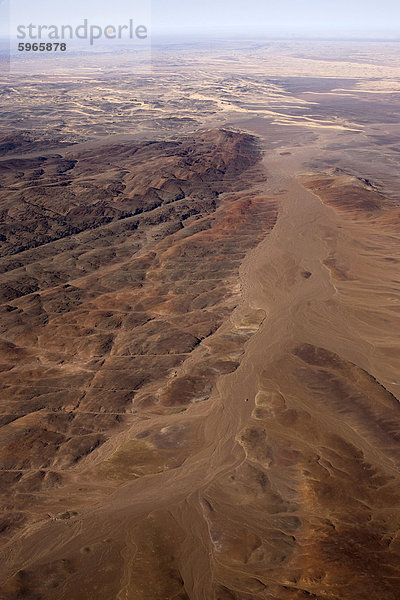 Luftbild  Skeleton Coast Nationalpark  Namibia  Afrika