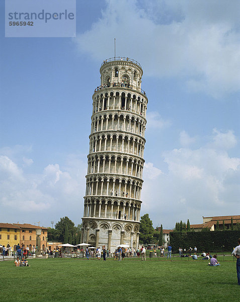 Der Schiefe Turm von Pisa  UNESCO-Weltkulturerbe  Pisa  Toskana  Italien  Europa