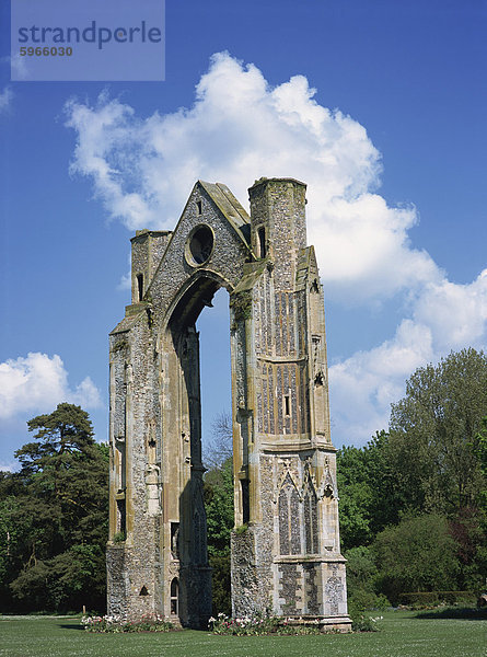 Abbey Ruinen  kleine Walsingham  Norfolk  England  Vereinigtes Königreich  Europa