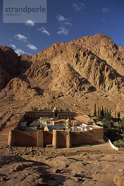 Luftaufnahme über Kloster St. Catherines  UNESCO Weltkulturerbe  Ägypten  Sinai  Nordafrika  Afrika