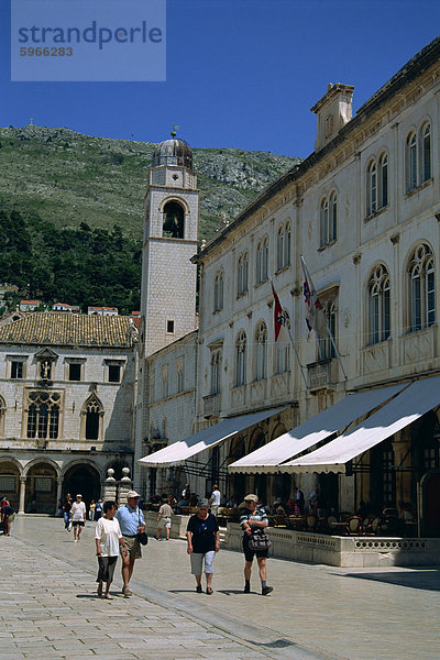 Luza Square  Dubrovnik  Kroatien  Europa