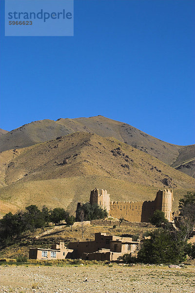 Festung  Sar-e-Cheshma (Sarcheshma)  zwischen Kabul und Bamiyan  Afghanistan  Asien