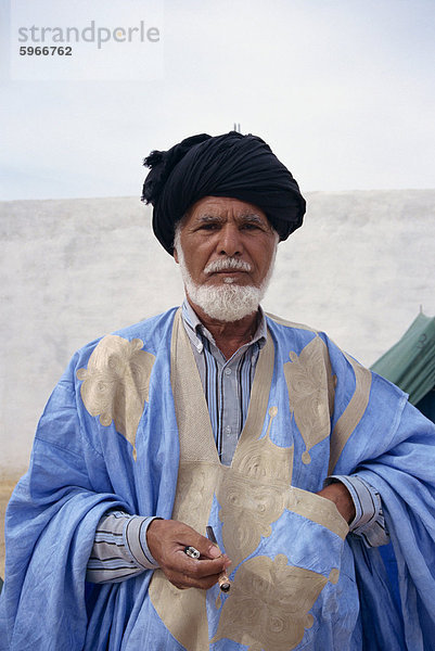 Porträt des Mannes  Nouadhibou  Mauretanien  Afrika