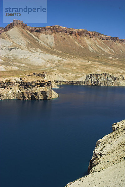 -Band-ich-Zulfiqar der Hauptsee  Band-E-Amir (Bandi-Amir) (Dam des Königs)-crater Seen  Afghanistans erster Nationalpark  Bamian Provinz  Afghanistan  Asien
