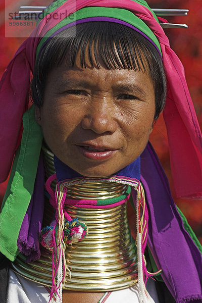 Padaung Dame (Long-Necked Karen)  Shan State  Myanmar (Birma)  Asien