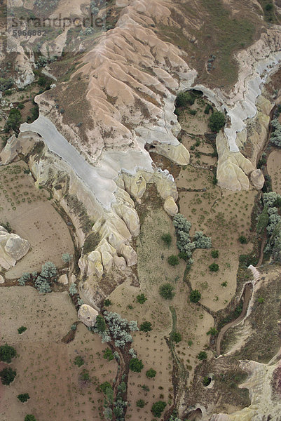 Luftaufnahme  Cappadocia  Anatolien  Türkei  Kleinasien  Eurasien