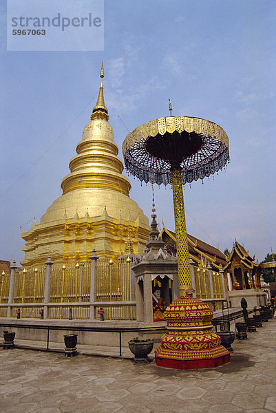 Wat Haripunchai Tempel  Lampoon  Thailand  Südostasien  Asien