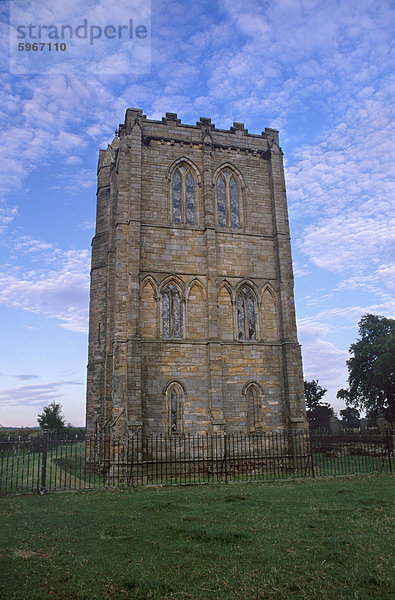 Bell Turm der Cambuskenneth Abbey  gegründet im Jahr 1147 von David I  Grabstätte von König James III  in der Nähe von Stirling  Schottland  Vereinigtes Königreich  Europa