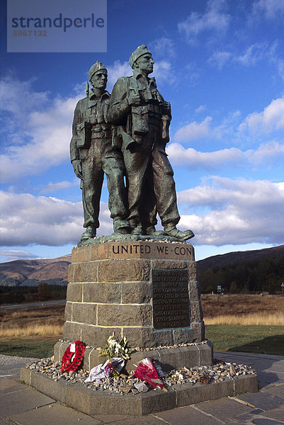 Das Commando Memorial  ein Weltkrieg-Denkmal  Fort William Bereich  Hochlandregion  Schottland  Vereinigtes Königreich  Europa