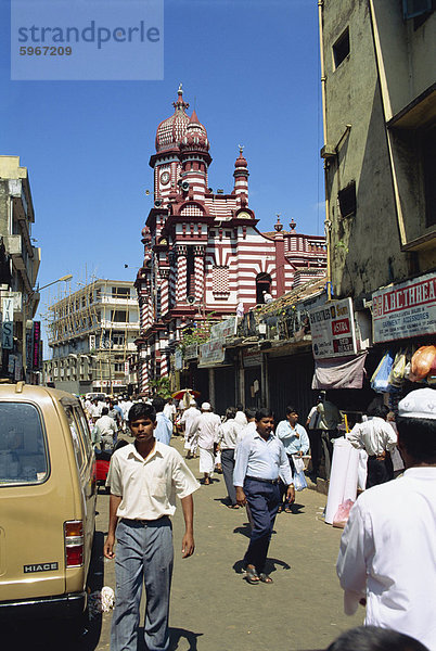 Moschee in Main Street Gegend  Colombo  Sri Lanka  Asien