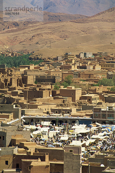 Markt  Boulmane du Dades  Marokko  Nordafrika  Afrika