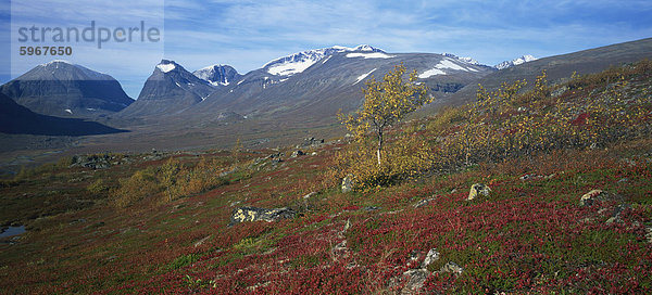 Berg Kebnekaise  Schwedens höchstem Berg  2117m  Laponia  Lappland  Schweden  Skandinavien  Europa