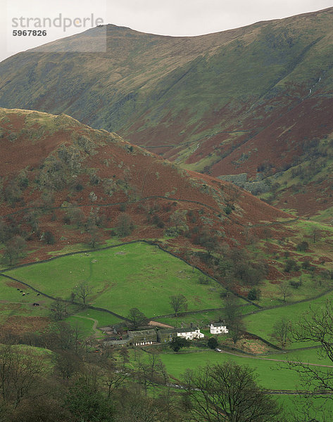 Beatrix Potter Bauernhof  Kirkstone Pass  Lake District-Nationalpark  Cumbria  England  Vereinigtes Königreich  Europa