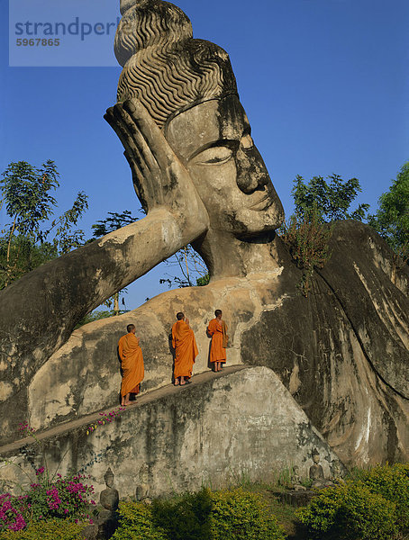 Buddha bei Xieng Khuan  Vientiane  Laos  Indochina  Südostasien  Asien