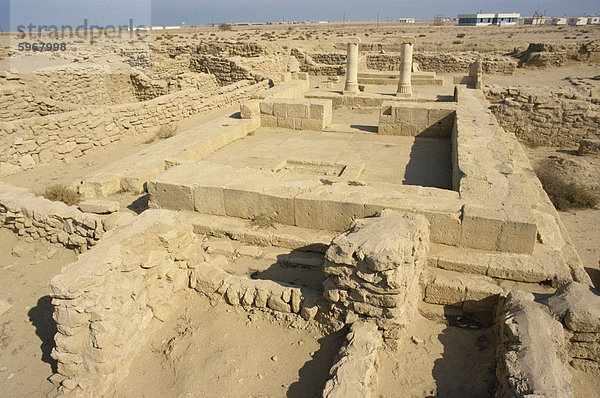 Ruinen der griechischen oder Alexandrinischen Siedlung  Failaka Island  Kuwait  Naher Osten