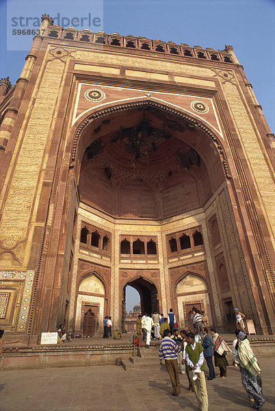 Fatehpur Sikri  UNESCO-Weltkulturerbe  erbaut von Akbar 1570 als seine Hauptstadt  später aufgegeben  Bundesstaat Uttar Pradesh  Indien  Asien