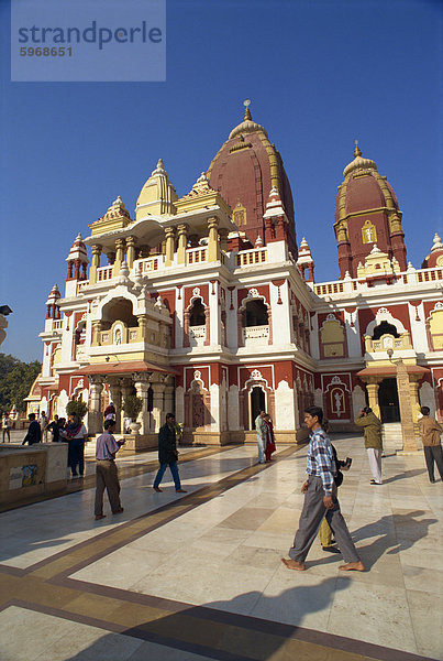 Lakshimi Narayan Tempel  gewidmet der hinduistischen Göttin des Reichtums  Delhi  Indien  Asien