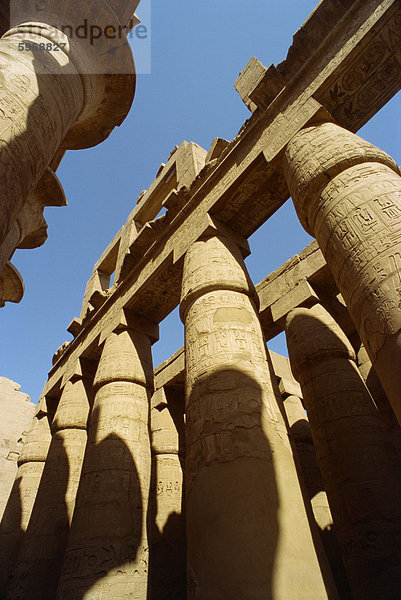 Tempel von Karnak  Theben  UNESCO World Heritage Site  Ägypten  Nordafrika  Afrika