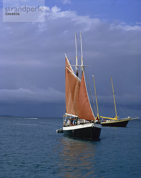 Segelboot  die Grenadinen  Windward-Inseln  West Indies  Caribbean  Mittelamerika
