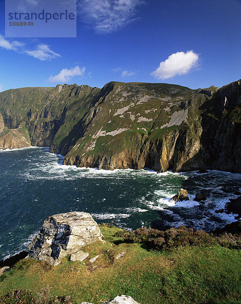 Slieve League  der höchsten Klippen in Europa  Bunglass Point  County Donegal  Ulster  Republik Irland  Europa