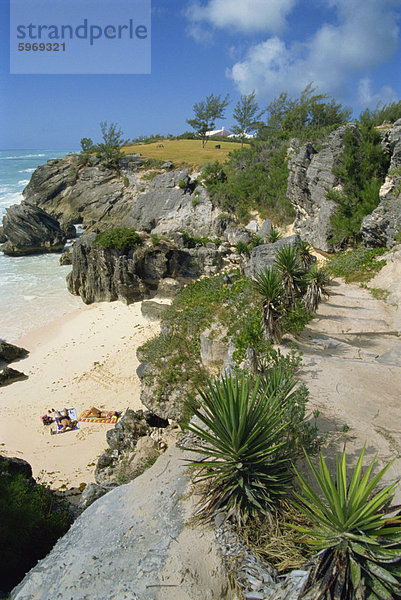 Südküste Strand  Bermuda  Atlantik  Mittelamerika