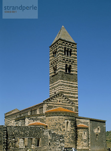 Basilika della s.s Trinita di Saccargia  Assari  Insel Sardinien  Italien  Europa