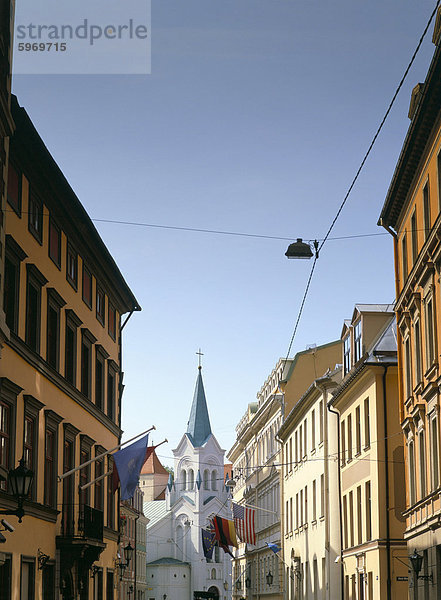 Europa Stadt Kirche Riga Hauptstadt Lettland alt