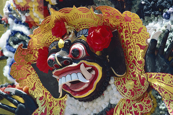 Maske  Bestattung  Bali  Indonesien  Südostasien  Asien